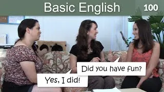 Lesson 100 👩‍🏫Basic English with Jennifer - Questions in the Simple Past