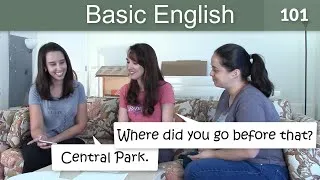 Lesson 101 👩‍🏫Basic English with Jennifer - Simple Past in Conversation