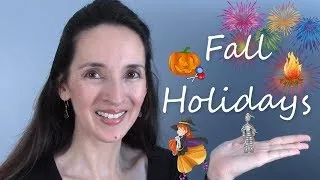 Fall Holidays in the US & UK 🎃 Halloween and Bonfire Night 🔥