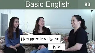 Lesson 83 👩‍🏫 Basic English with Jennifer 👩🏽‍🎓👨‍🎓Comparatives and Superlatives