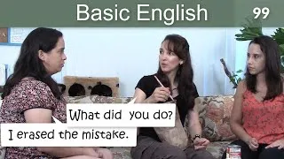 Lesson 99 👩‍🏫Basic English with Jennifer - Past Tense Verbs & Collocations