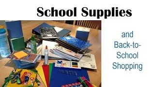 School Supplies - U.S. Culture & Vocabulary- Back-to-School Shopping