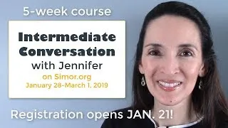 5-week Intermediate Conversation Course with Jennifer 👩‍🏫 Learn more!