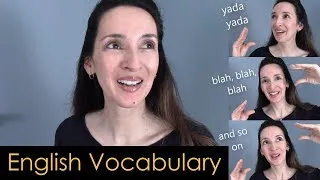Etc., And So On & More English Vocabulary with JenniferESL