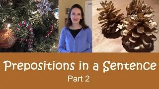 Using English Prepositions - Lesson 9: Concise Sentences - Part 2