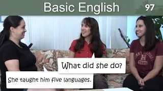 Lesson 97 👩‍🏫Basic English with Jennifer - More Verbs in the Simple Past