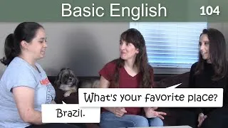 Lesson 104 👩‍🏫 Basic English with Jennifer - Talking about Favorites & the Past