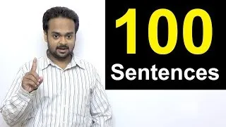 100 English Sentences You Can Use in Conversation | Spoken English for Beginners | Short Sentences