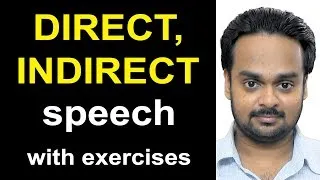 Direct, Indirect Speech (Narration) - Reported Speech - English Grammar - with Exercises & Quiz