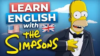 Learn English with the Simpsons' Trip to England | British Stereotypes