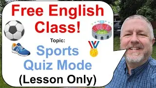 Let's Learn English! Topic: Sports Quiz Mode! 👟🏅⚽ (Lesson Only)