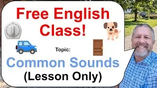 Let's Learn English! Topic: Common Sounds! 🚙🐕⏲️ (Lesson Only)