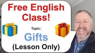Let's Learn English! Topic: Gifts! 🎁🎀🛍️ (Lesson Only)