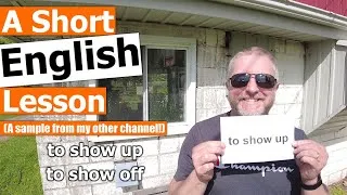 A Sample English Lesson From My Other Channel (Bob's Short English Lessons)