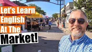 Let's Learn English at the Market! 🍎💐🍓