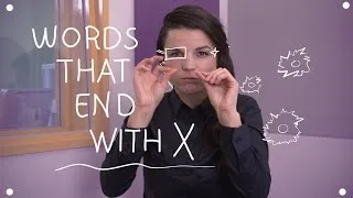 Weekly English Words with Alisha - Words that end with X