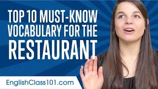 Learn the Top 10 Must-Know Vocabulary for the Restaurant in English