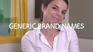 Weekly English Words with Alisha - Generic Brand Names