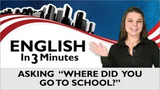 Learn English - English in Three Minutes - Asking 