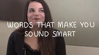 Weekly English Words with Alisha - Words to make you sound smart