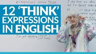 12 English expressions using 'THINK'