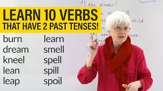 English Grammar & Spelling: VERBS with 2 PAST TENSES