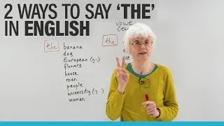 Learn English: The 2 ways to pronounce 'THE'