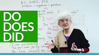 Basic English – How and when to use DO, DOES, and DID
