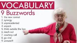 English Vocabulary Builder: Learn 9 BUZZWORDS
