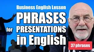 37 VITAL Phrases for Presentations In English | SECRETS TO ENGLISH FLUENCY
