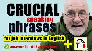 22 CRUCIAL Speaking Phrases for Job Interviews in English + Free PDF | Business English Lesson