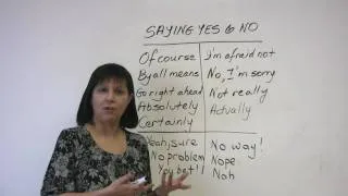 Polite English: Saying YES and NO