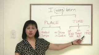 Speaking English - How to talk about your birthplace and birthday
