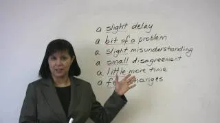 Business English - How to minimize problems