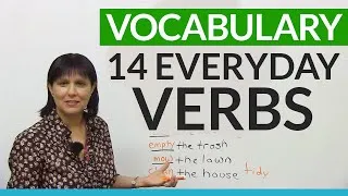 English Vocabulary: Verbs for things you do every day!