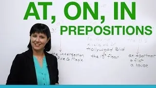 English Grammar - Prepositions to say where you live: AT, ON, IN