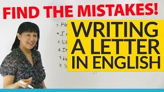 How to write a letter: Find the Mistakes!