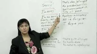 5 ways to say sorry - Polite English