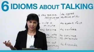 6 idioms about TALKING