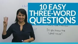 Learn 10 Easy 3-Word Questions in English
