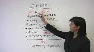 Business English - Talking about your Work