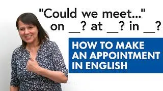 How to Make an Appointment in English – Prepositions & Expressions