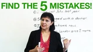 Basic English Grammar - Find the 5 mistakes!