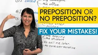10 Common Mistakes with Verbs & Prepositions in English