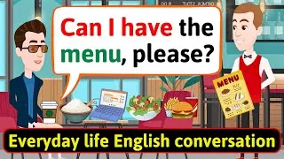 Shadowing English Conversation Practice (At the Coffee Shop) Improve English Speaking Skills