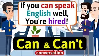 Can and Can't conversation (Abilities and skills) English grammar - English Conversation Practice