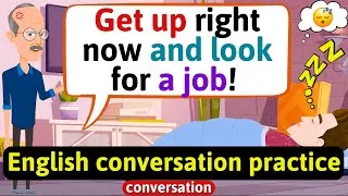 Practice English Conversation (Family life - Lazy son) Improve English Speaking Skills