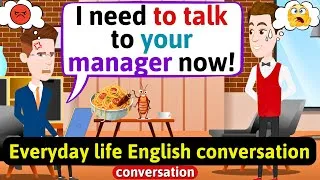 LEARN ENGLISH: At the restaurant conversation - Improve English Speaking Skills