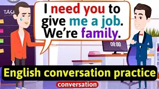 Practice English Conversation (Family life My brother wants a job) Improve English Speaking Skills