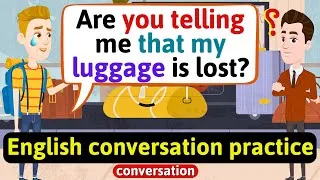 Practice English Conversation (At the airport) Improve English Speaking Skills
